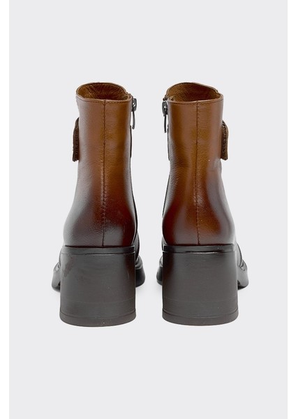 Hakiki Deri Kalın Topuklu Kadın Bot fırsatları