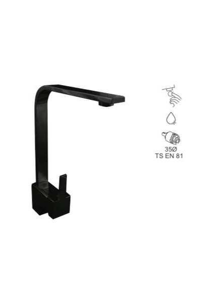 Siyah Side Mix Kuğu Eviye Bataryası