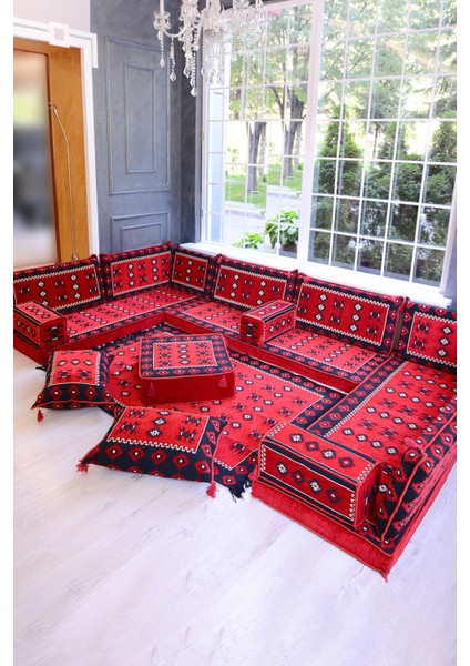 Şark Köşesi Takımı Konsepti Yemen Modeli Koltuk Takımı Sünger Dahil (18 Parça) fiyatları