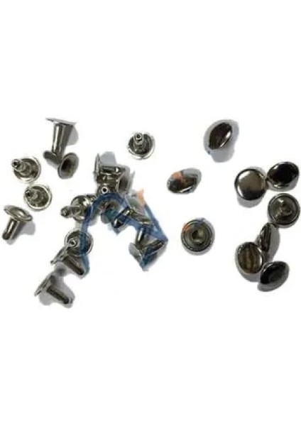 Rivet Perçin - 9mm, Nikel, 1000 Adet