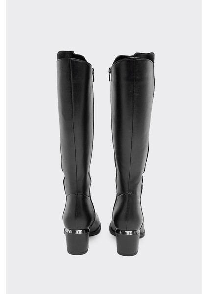 Hakiki Deri Kalın Topuklu Kadın Çizme fırsatları