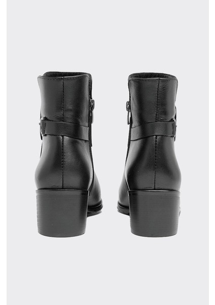 Tokalı Fermuarlı Hakiki Deri Kadın Bot fırsatları