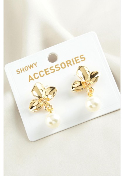 Wizard Orkide Trend Inci Küpe-Sarı