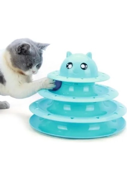 3 Katlı Kedi Oyuncağı Turntable Cat Toy indirimleri