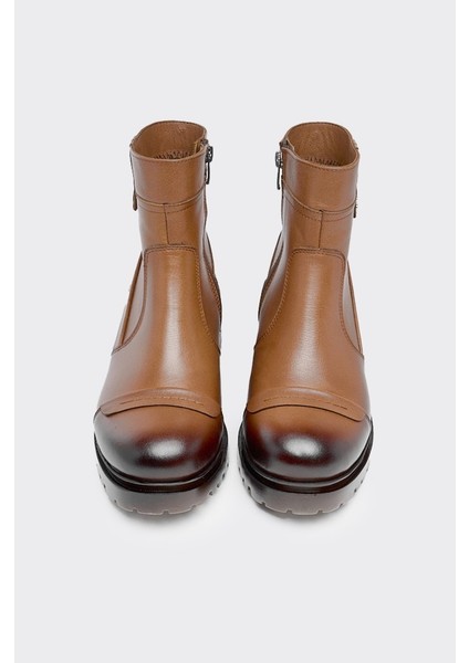 Fermuarlı Hakiki Deri Kadın Bot modelleri