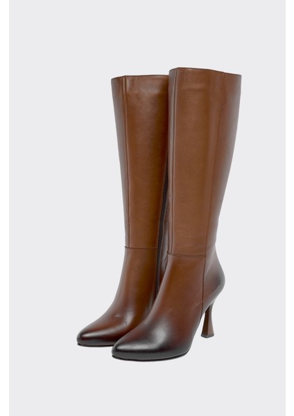 Kalem Topuklu Hakiki Deri Kadın Çizme fiyatları