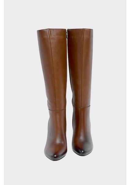 Kalem Topuklu Hakiki Deri Kadın Çizme modelleri