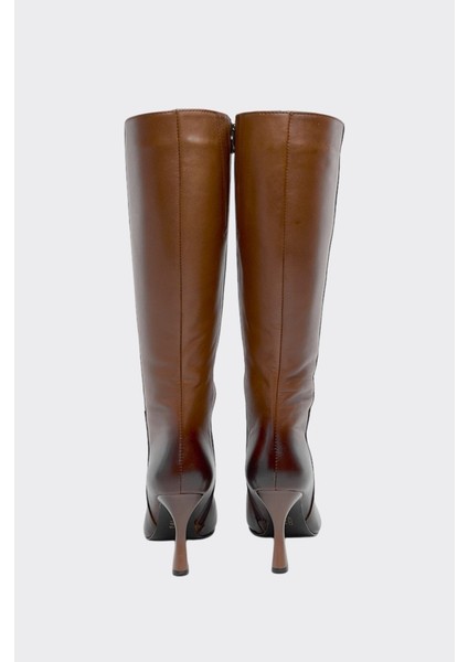 Kalem Topuklu Hakiki Deri Kadın Çizme fırsatları