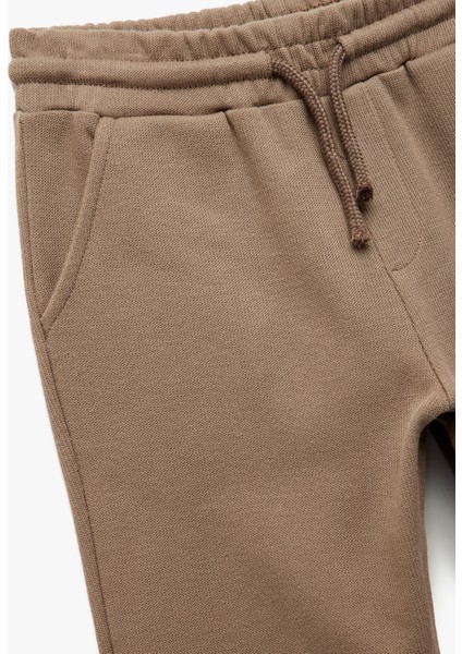 Pamuklu Cepli Beli Bağlamalı Jogger Eşofman Altı modelleri