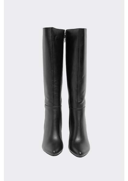 Kalem Topuklu Hakiki Deri Kadın Çizme modelleri