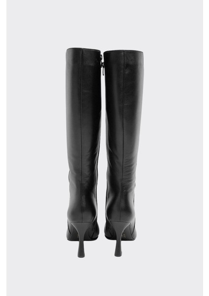 Kalem Topuklu Hakiki Deri Kadın Çizme fırsatları