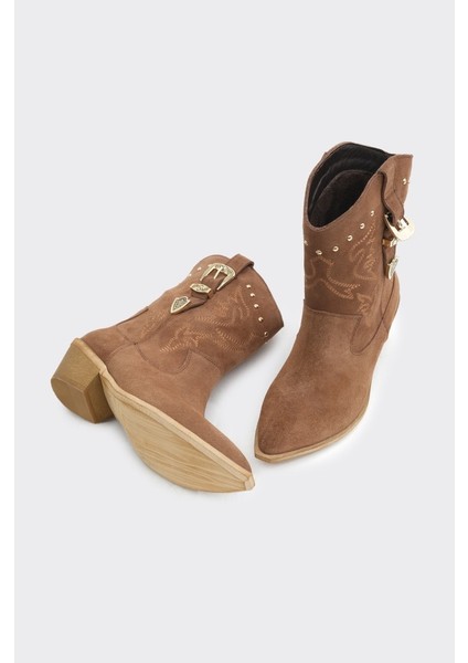 Hakiki Deri Kadın Western Bot fırsatları