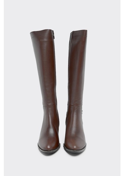 Hakiki Deri Fermuarlı Kadın Çizme modelleri