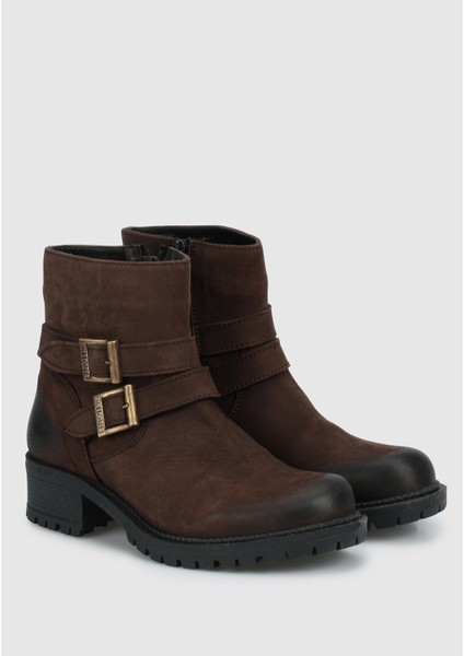 Kahve Deri Kadın Bot fiyatları