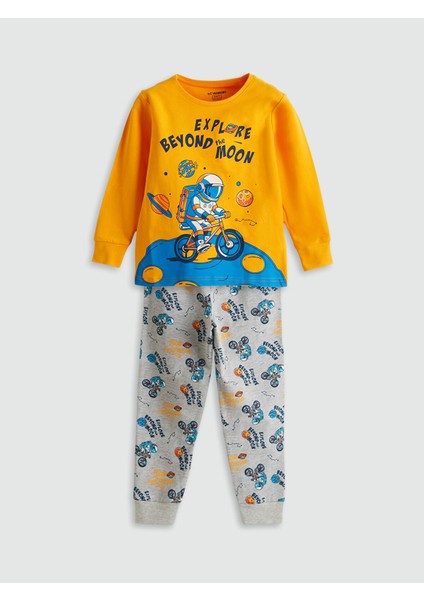 Yeni Sezon Bisiklet Yaka Erkek Çocuk Pijama Takımı fırsatları