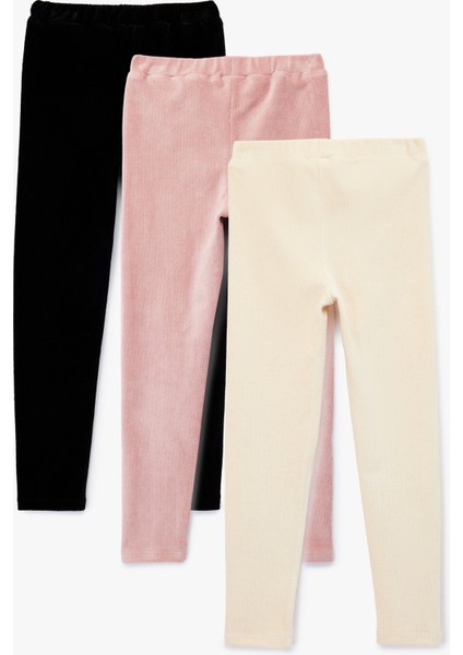 Beli Lastikli 3^lü Basic Tayt Seti fiyatları