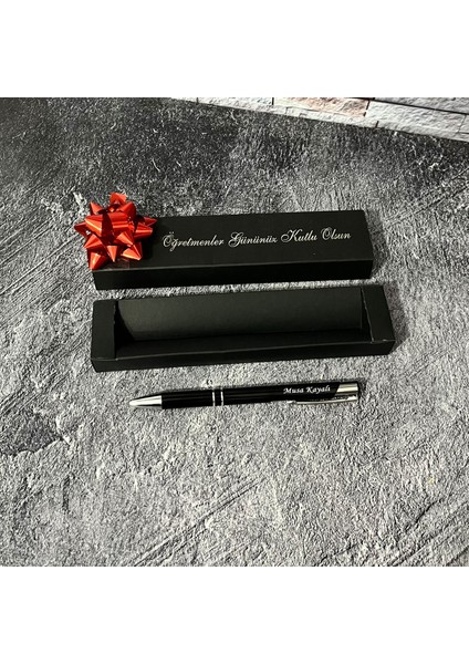 Isme Özel Metal Tükenmez Kalem Isimli / Öğretmen / Öğretmenler Günü Hediyesi / Öğretmene Hediye / Baba / Avukat 24 Kasım fırsatları