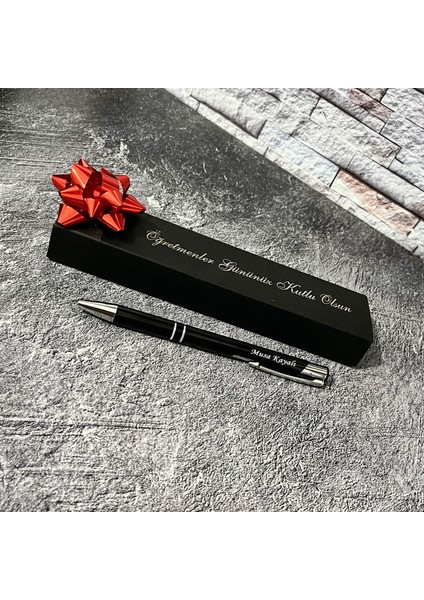 Isme Özel Metal Tükenmez Kalem Isimli / Öğretmen / Öğretmenler Günü Hediyesi / Öğretmene Hediye / Baba / Avukat 24 Kasım indirimleri