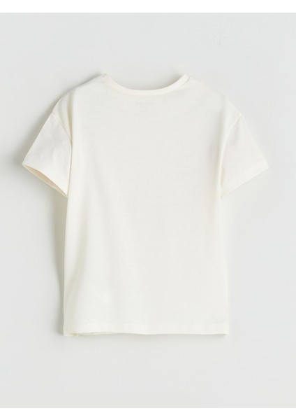 Yeni Sezon Bisiklet Yaka Baskılı Kız Bebek Tişört fiyatları