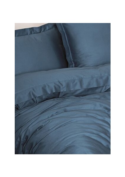 Elegant Saten Tek Kişilik Nevresim Takımı Mavi fiyatları
