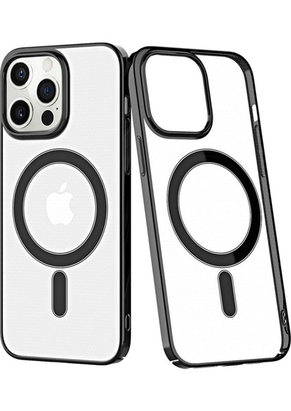 Newface iPhone 12 Pro Max Kılıf Element Magneticsafe Sert Kapak - Siyah