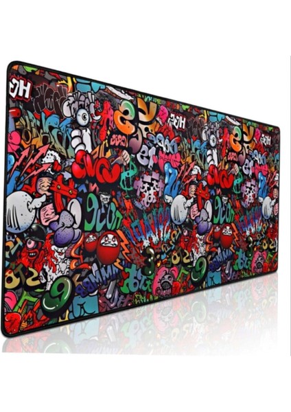 Paint 90 x 40 cm Dikişli Kaydırmaz Mouse Pad