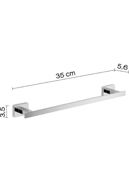 Atena Havluluk, Uzun, 35 cm - Krom modelleri