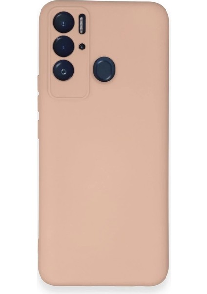 Newface Tecno Pova Neo Kılıf Nano Içi Kadife Silikon - Pudra