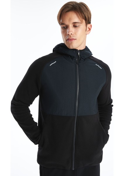 Yeni Sezon Kapüşonlu Uzun Kollu Polar Erkek Fermuarlı Sweatshirt