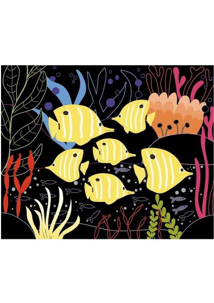 Küçük Sanatçının Etkinlik Seti - Okyanus Kazıma Kartları modelleri