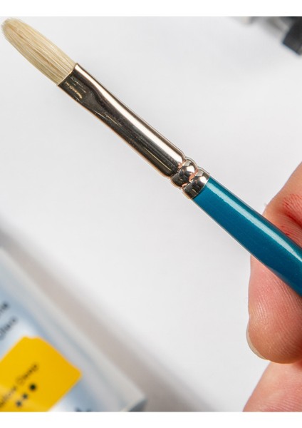 mm Sanatçı Yağlı Boya Fırçası Premium Chungking Filbert 2 modelleri