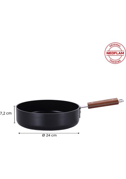 Bien Black Indüksiyonlu Akasya Ağacı Saplı Wok Tava 24 cm fırsatları