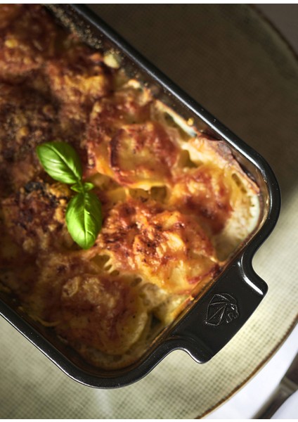 Appolia Siyah Dikdörtgen Fırın Kabı 22 cm fiyatları