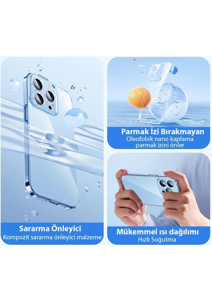 Baseus Crystal iPhone 14 Pro Max 6.7 Ultra-Thin Silikon Kılıf + Tempered Ekran Kor - MRK4911-4291 indirimleri