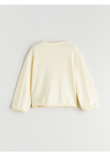 Yeni Sezon Bisiklet Yaka Kız Bebek Sweatshirt ve Eşofman Alt 2'li fırsatları