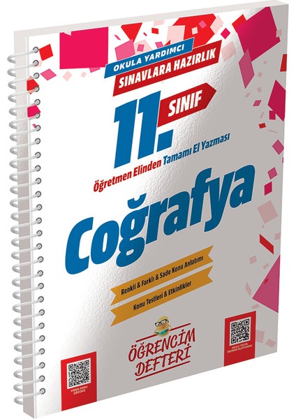 3064 11.sınıf Coğrafya Öğrencim Defteri