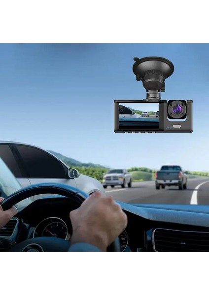 Araç Araba Kamerasi Black Box Traffic Recorder 3 Kameralı (4887) modelleri