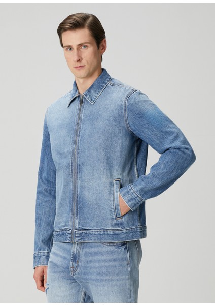 Harrington Açık Mavi Denim Mont modelleri