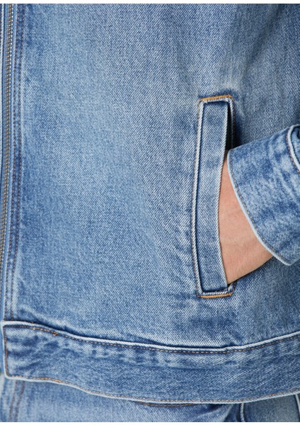 Harrington Açık Mavi Denim Mont