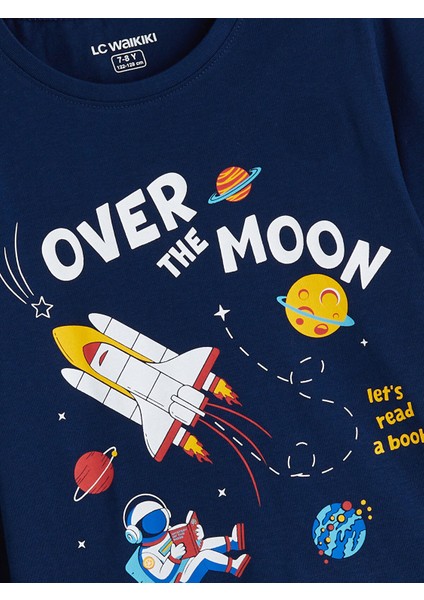 Yeni Sezon Uzay Baskılı Erkek Çocuk Pijama Takımı indirimleri