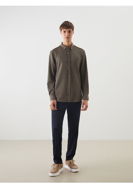 Yeni Sezon Slim Fit Uzun Kollu Erkek Gömlek fiyatları