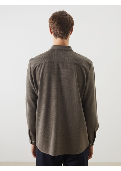 Yeni Sezon Slim Fit Uzun Kollu Erkek Gömlek fırsatları