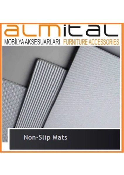 ALMITAL 48 cm x 1 mt. Evye Altı Su Tutucu - KOYU GRİ - SUNİ DERİ - KOKU YAPMAZ fırsatları