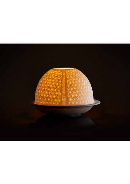 Lithophane Boiserie LED Beyaz Mumluk Masa Lambası fiyatları