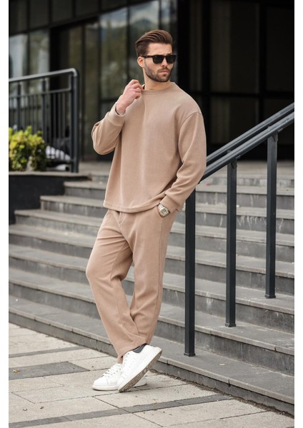 Camel Bisiklet Yaka Erkek Kadife Takım E7337 modelleri