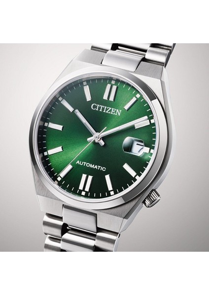 NJ0200-50X Erkek Kol Saati | 37 mm Paslanmaz Çelik Kasa, Yeşil Kadran, Otomatik Mekanizma fiyatları