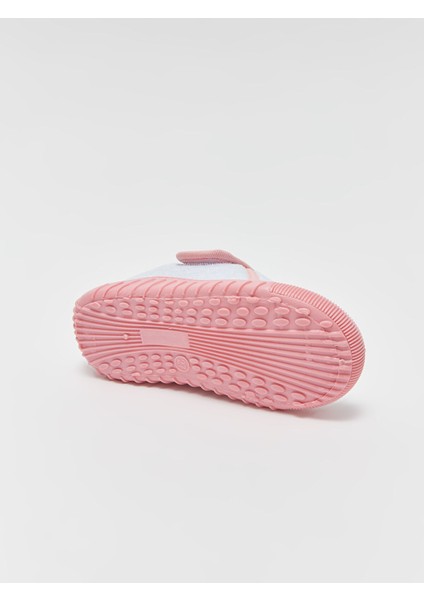 Yeni Sezon Kedi Nakışlı Cırt Cırtlı Kız Bebek Panduf fırsatları