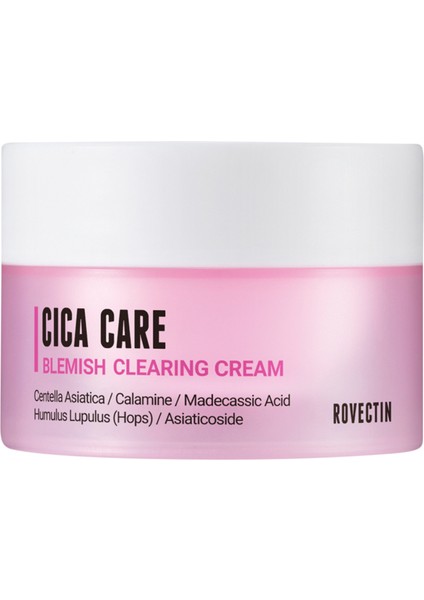 Cica Care Blemish Clearing Cream Kırmızı Leke ve Stres Karşıtı Gözenek Tıkamayan Yüz Kremi 50 ml