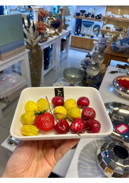 Beyaz Porselen Tekli Meze/kayık Tabak 16CM