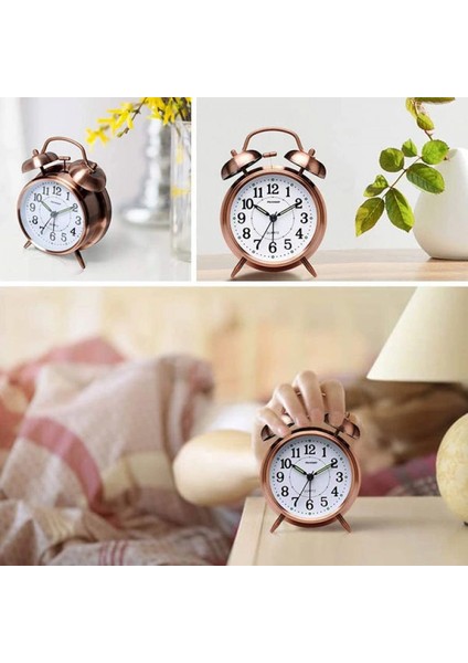Nostaljik Metal Çalar Masa Saati Orta Boy fiyatları
